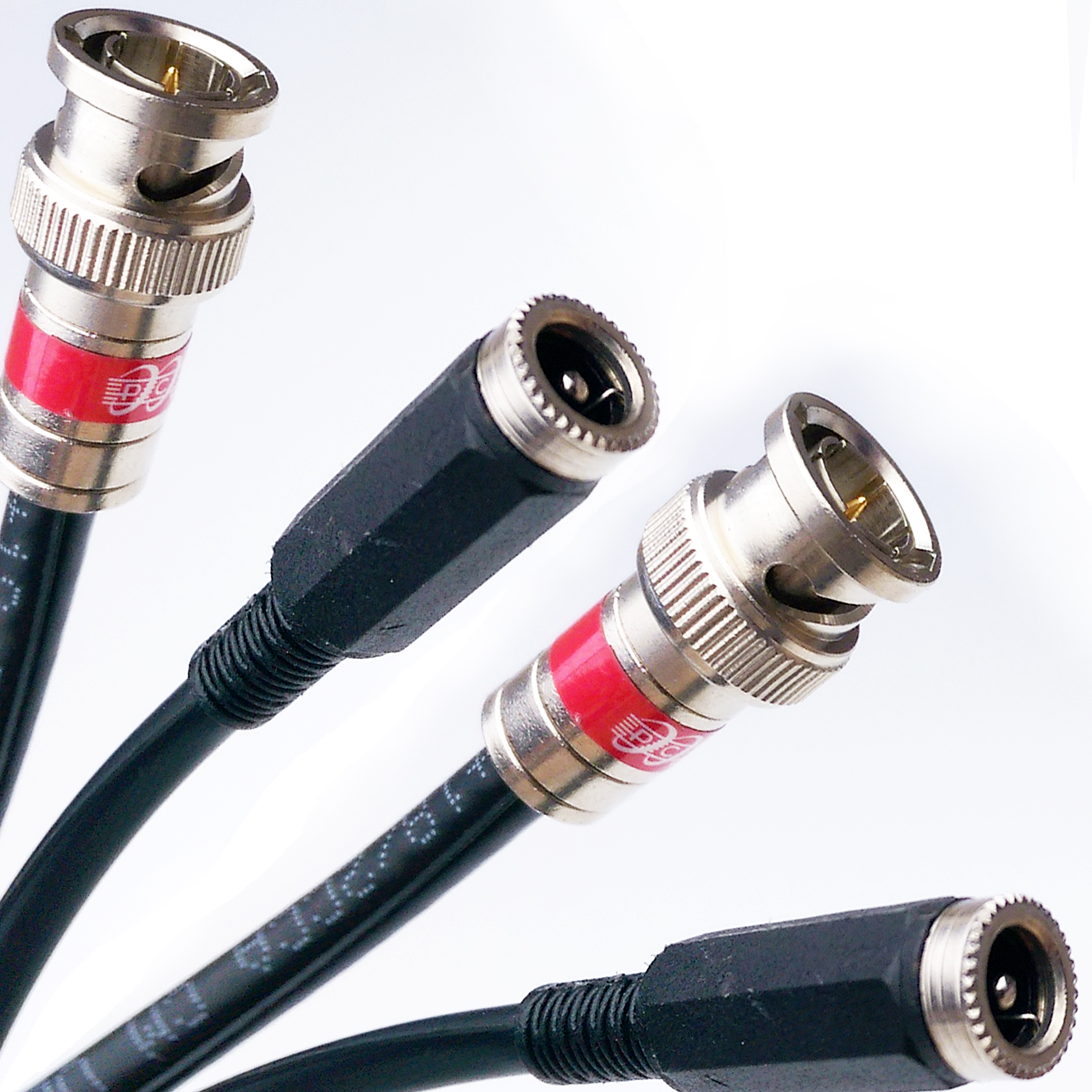 2-Pack RCA Male To BNC Female Coax Adapters – CCTV Security Camera Connectors, Unbranded