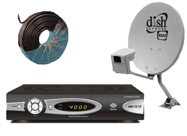 LimeSat Ultra PVR + USB Flash Drive + DISH 500 COMBO + Free Shipping -New