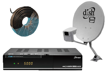 Satzen Z500 + USB Flash Drive + DISH 500 COMBO + 6' HDMI + Free Shipping -New