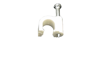 Single Cable Clips w/7mm Nail (100 Pieces) + Free Shipping